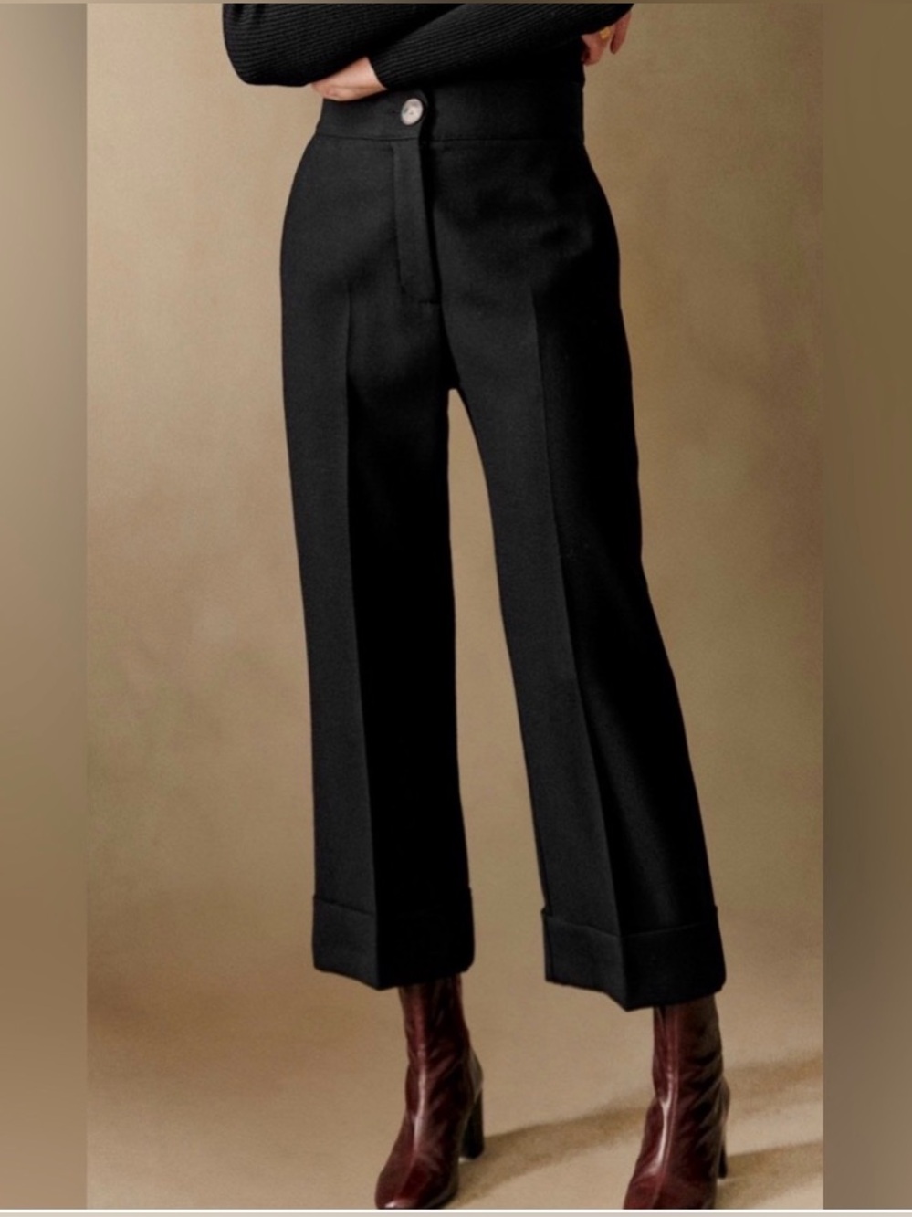 SEZANE black damon trousers